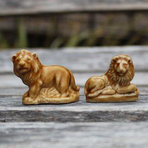 Wade (England) Red Rose Tea Porcelain Noah's Arc Lion and Tiger Whimsies
